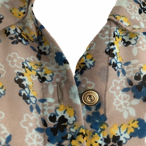 CAbi Sheer Floral Button Front Style 5221 Small - Picture 6 of 11